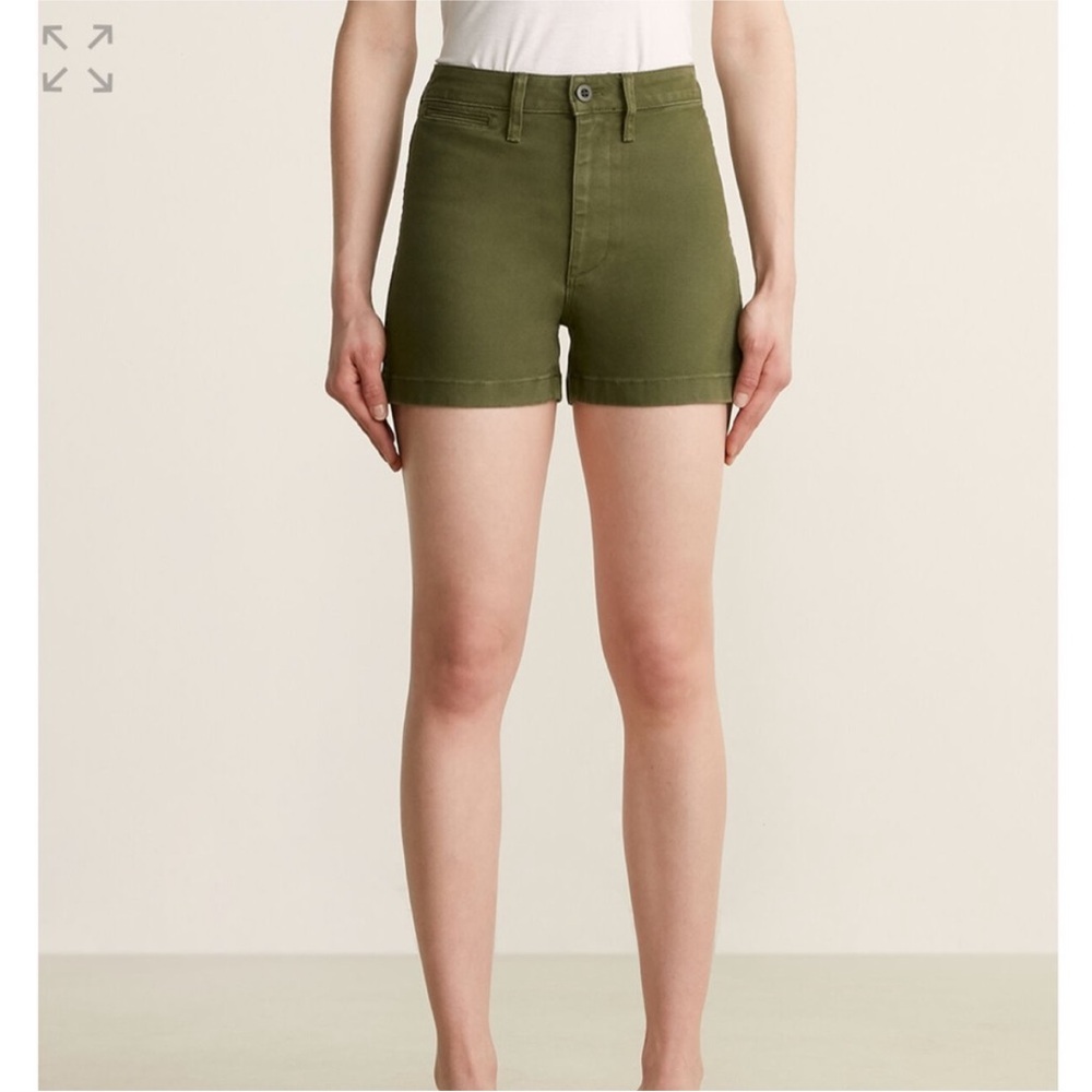 Madewell Green High Waist Shorts Classic Fit